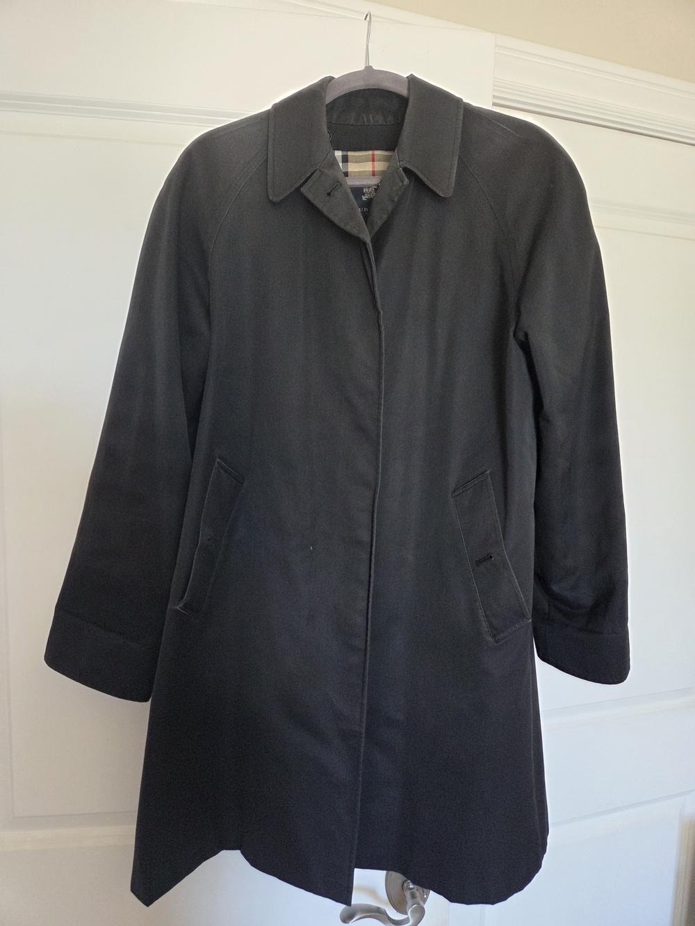Classic Burberry Black Trench Coat